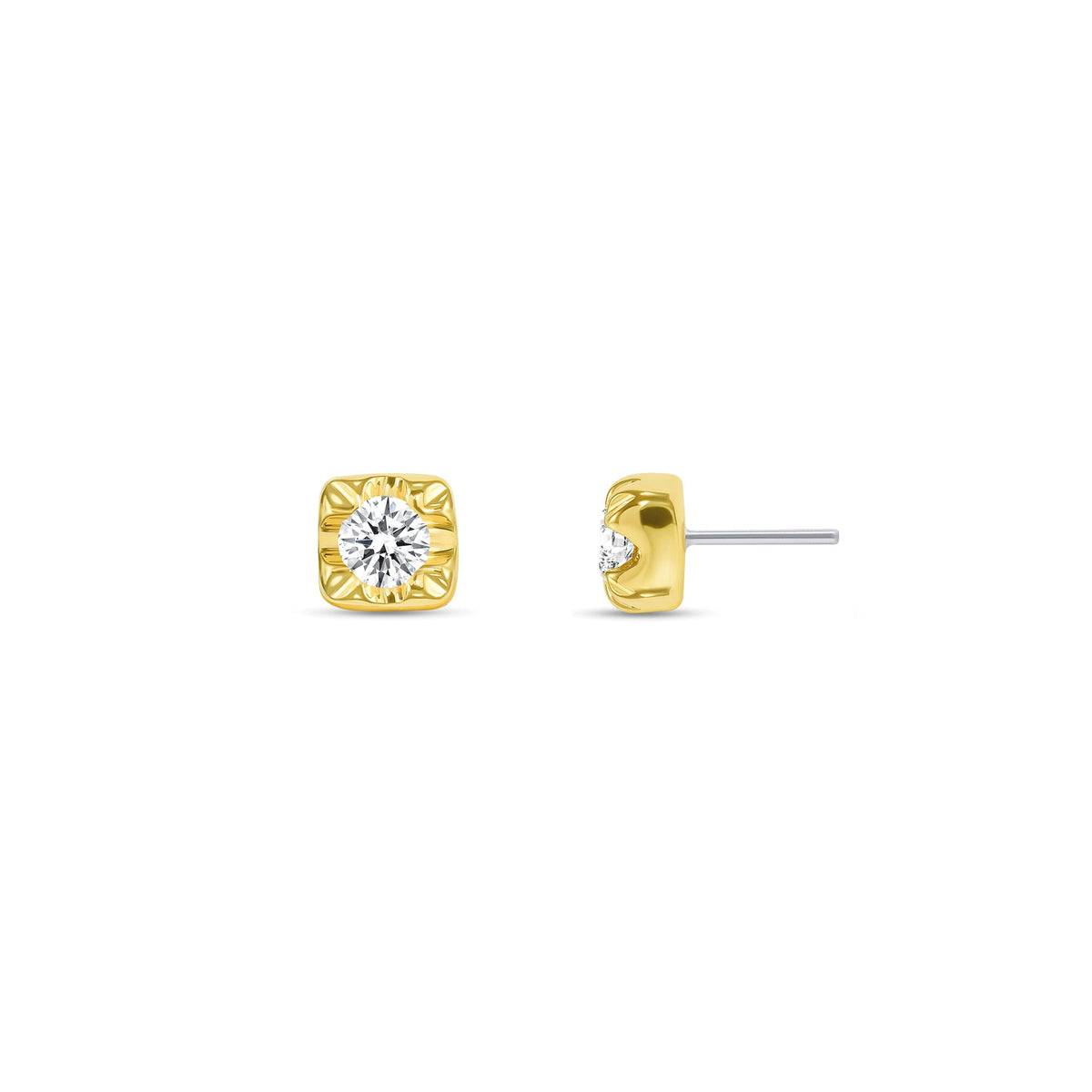 Square Prong with Gem — NorVoch