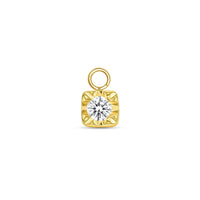 Square Prong with Gem Charm — NorVoch