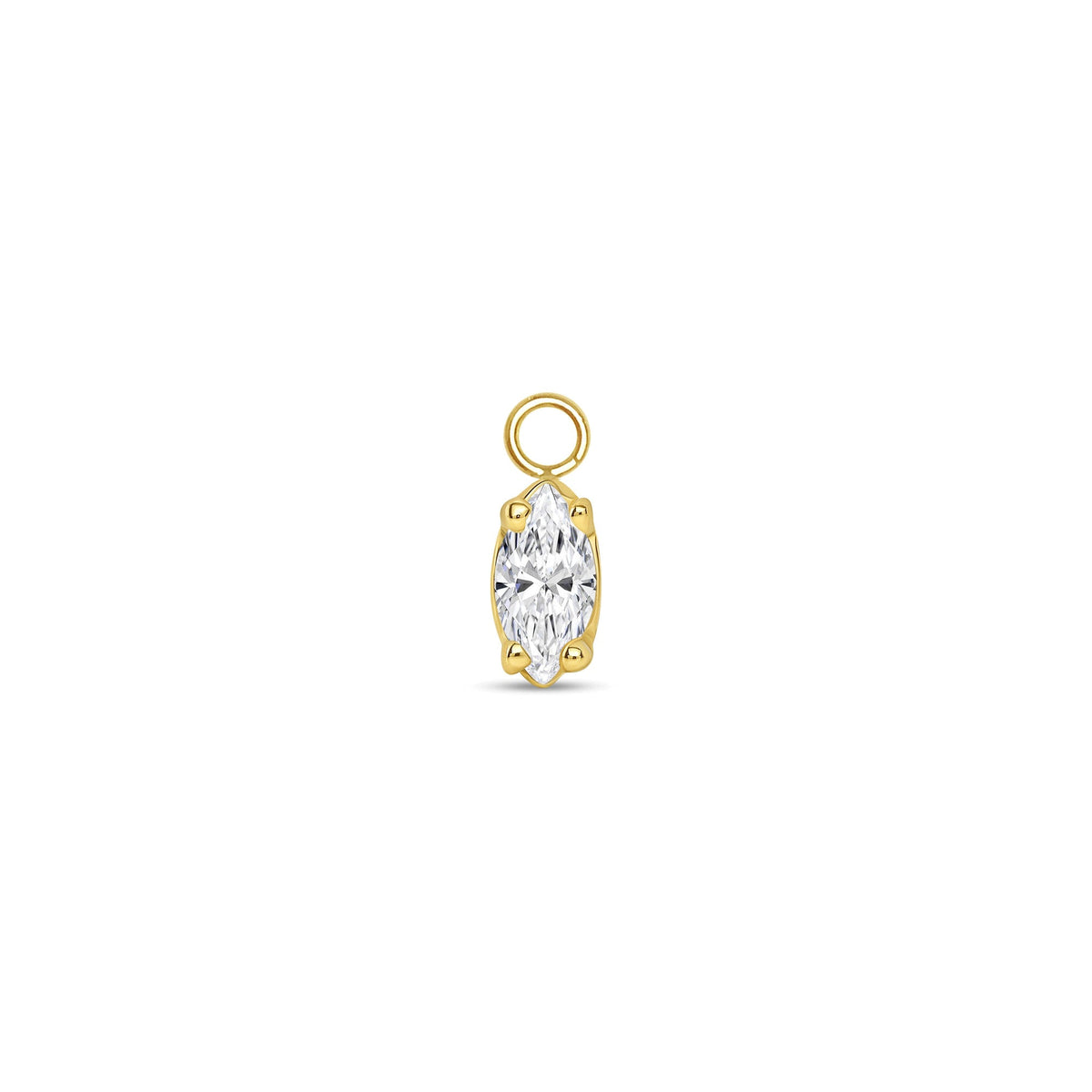 Ornament Marquise Prong Charm — NorVoch