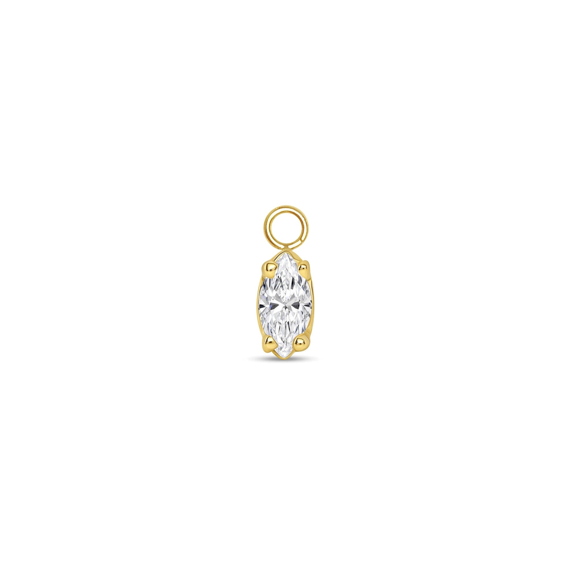 Ornament Marquise Prong Charm — NorVoch