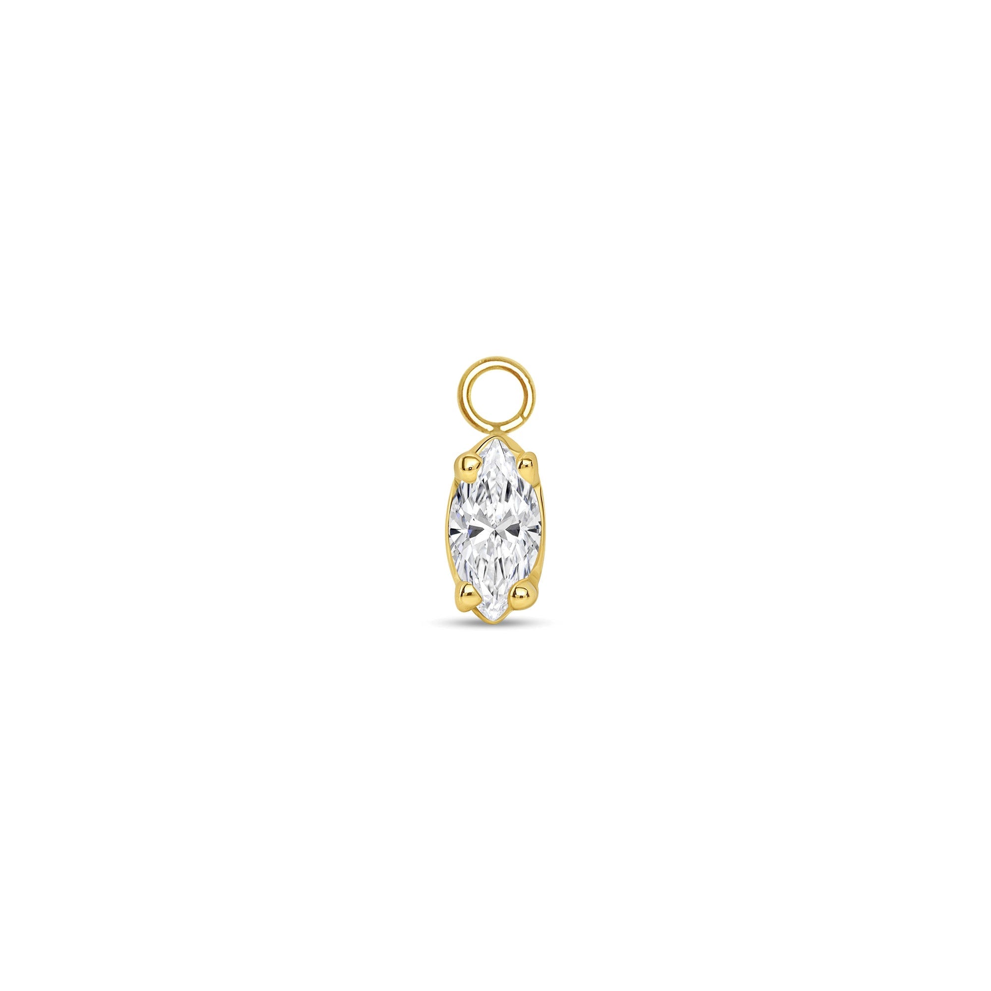 Ornament Marquise Prong Charm — NorVoch