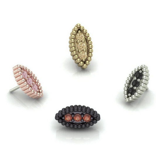 Navette Beads From Mushroom