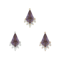 Noble Amethyst and CZ — Buddha