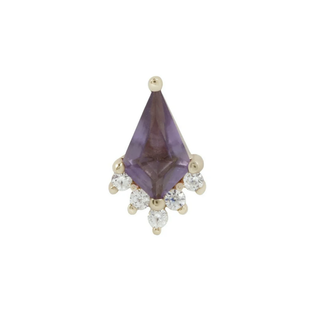 Noble Amethyst and CZ — Buddha