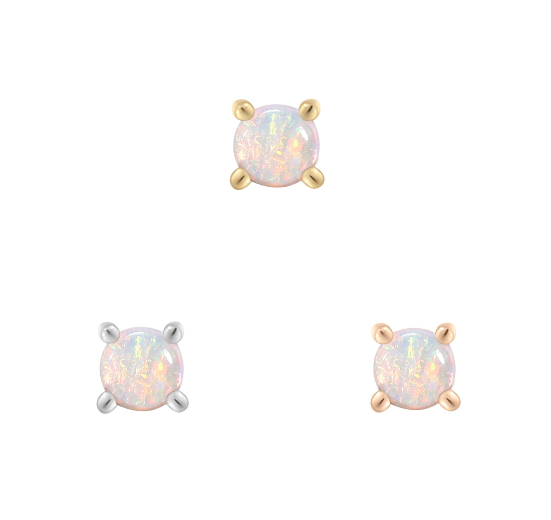 Prong Gem with Opal - Buddha Jewelry