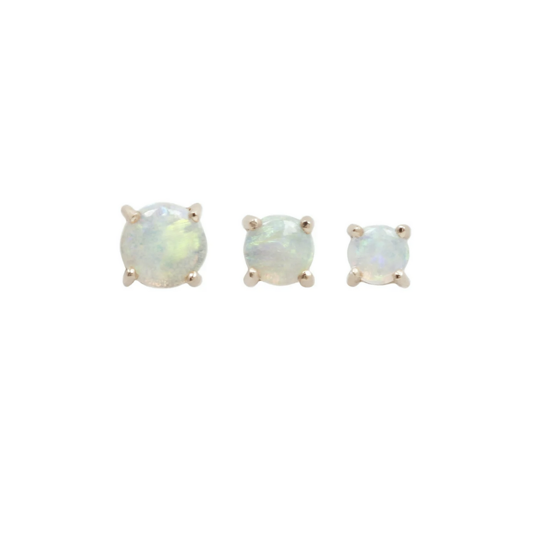 Prong Set Gem with Opal — Buddha
