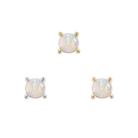 Prong Set Gem with Opal — Buddha