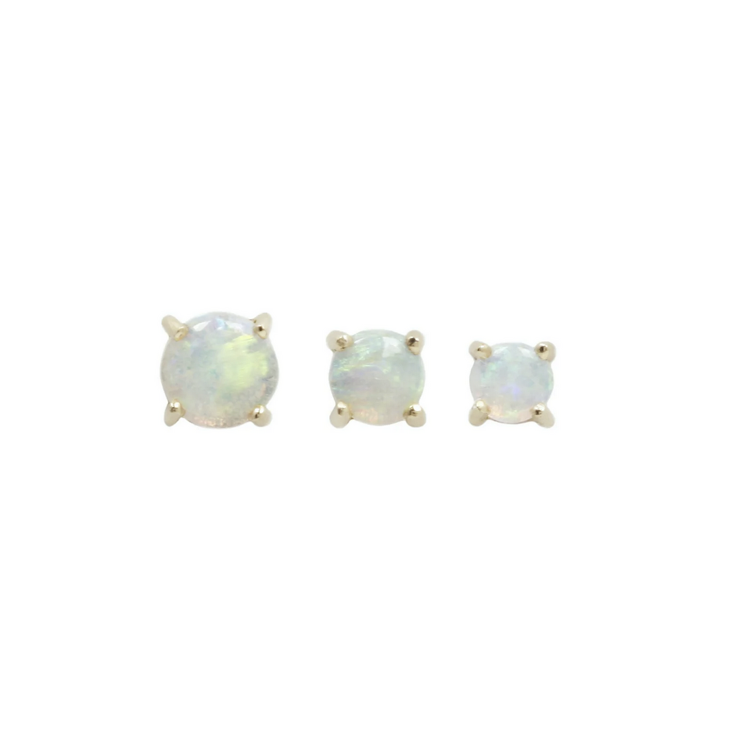 Prong Set Gem with Opal — Buddha