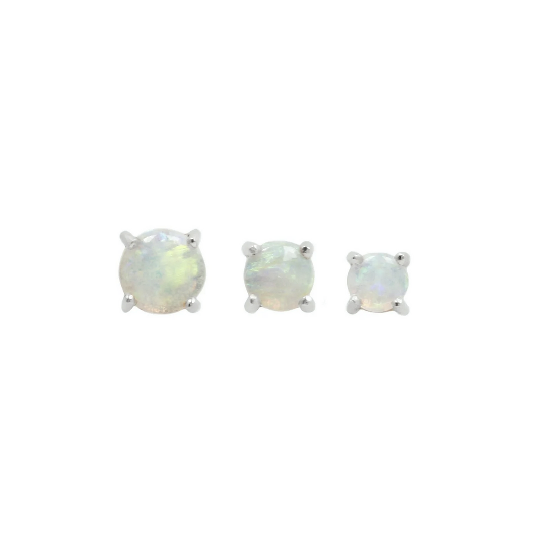 Prong Set Gem with Opal — Buddha