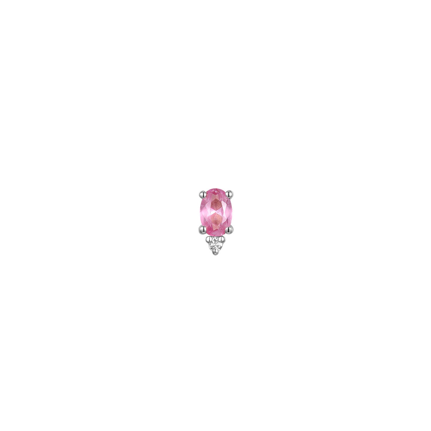 Pippa Diamond - Oval Pink Sapphire