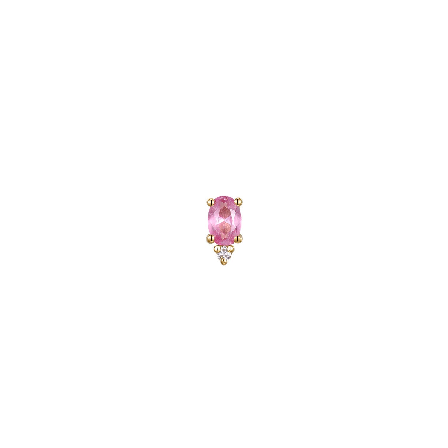 Pippa Diamond - Oval Pink Sapphire