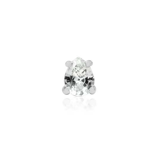 Pear Cut CZ from Junipurr White and Rose Gold (Vault)