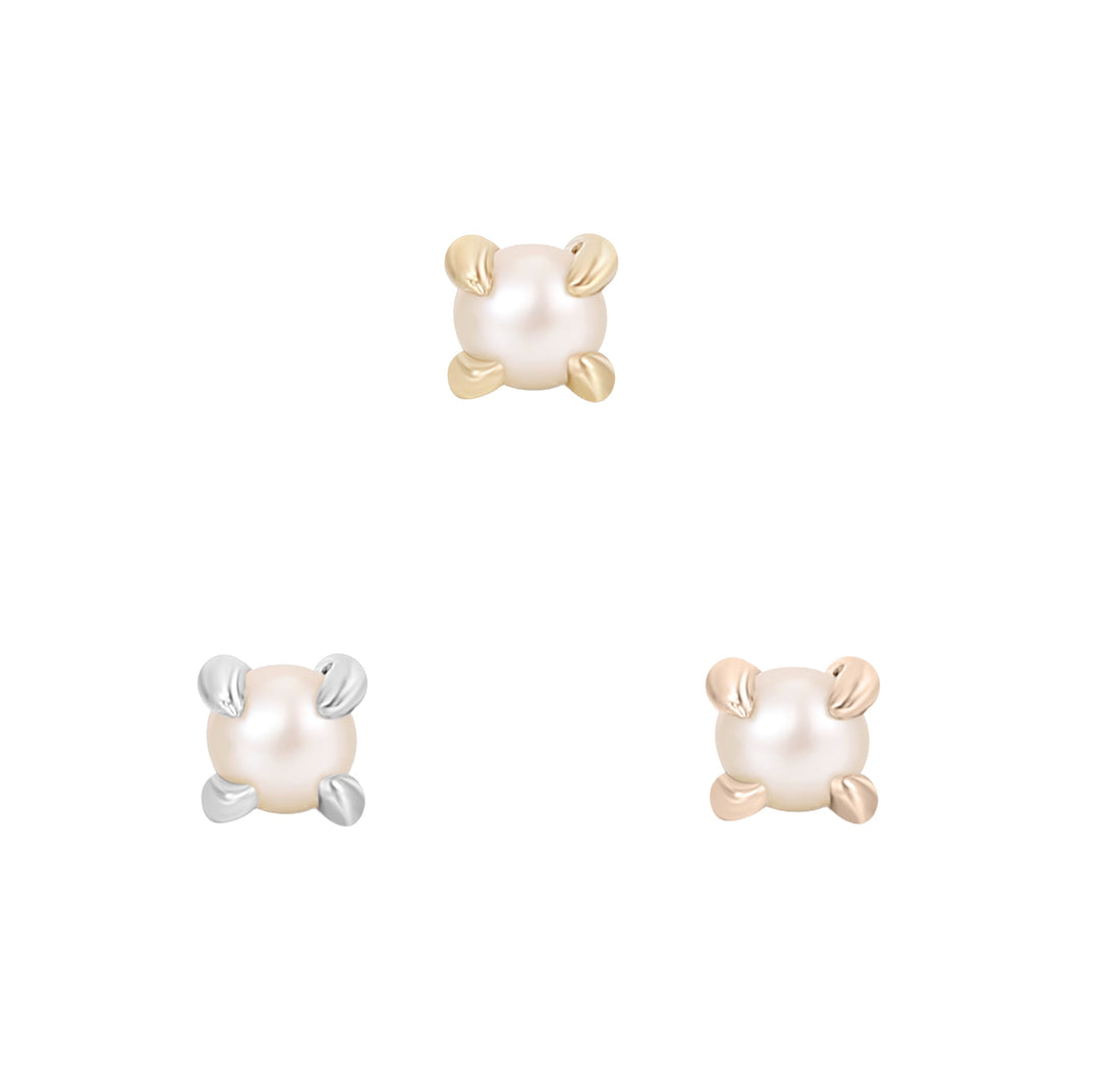 Prong Gem with Pearl - Buddha Jewelry