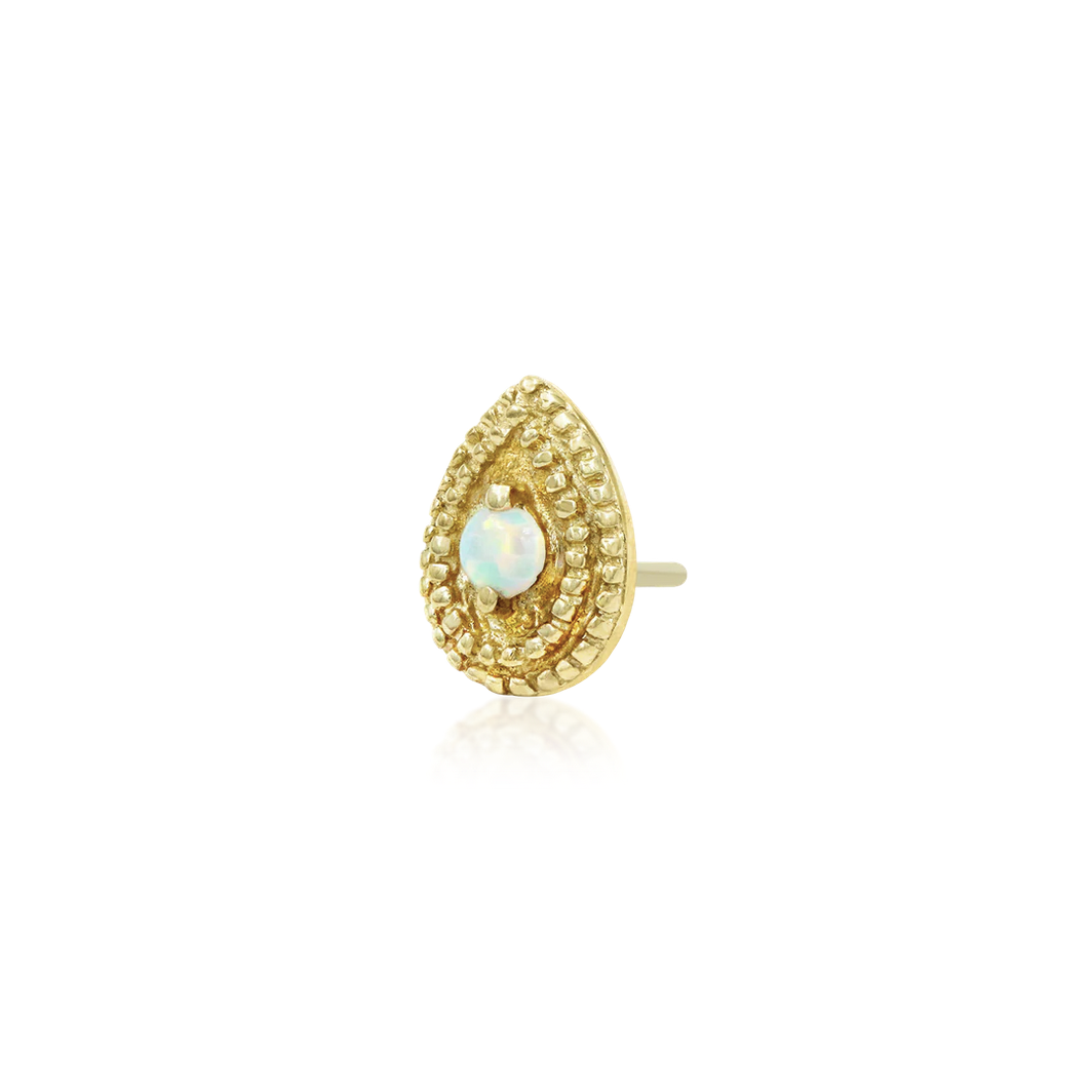 Pear Double Millgrain with Opal — Junipurr