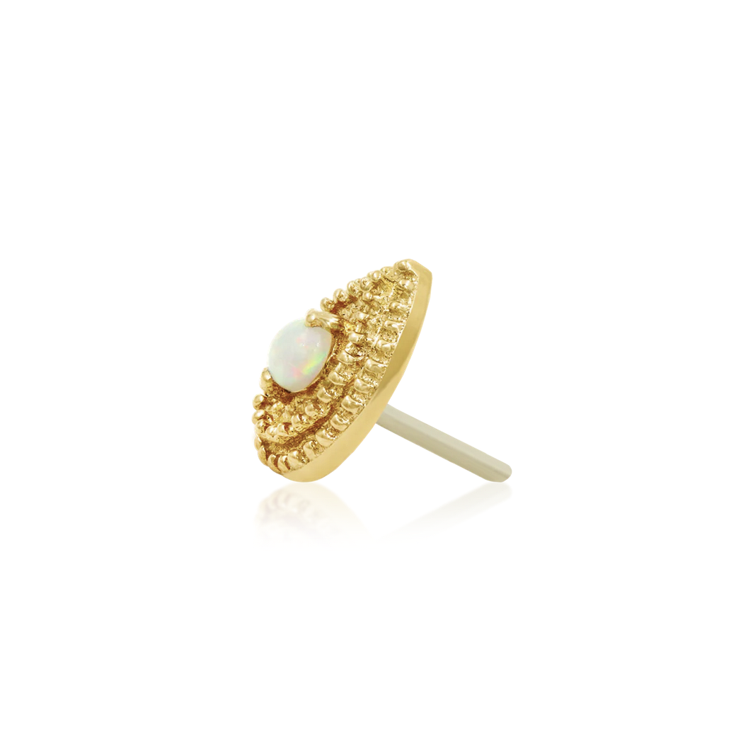 Pear Double Millgrain with Opal — Junipurr