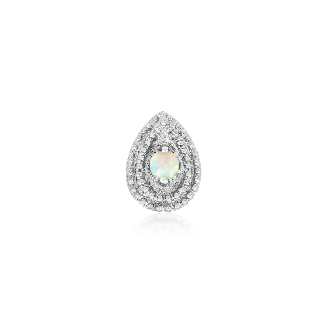 Pear Double Millgrain with Opal — Junipurr