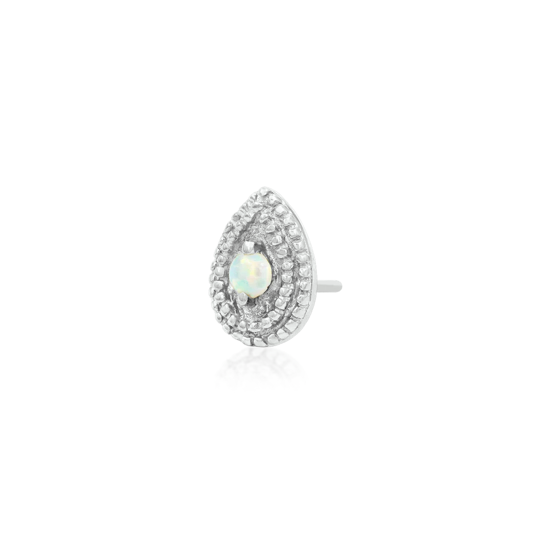 Pear Double Millgrain with Opal — Junipurr