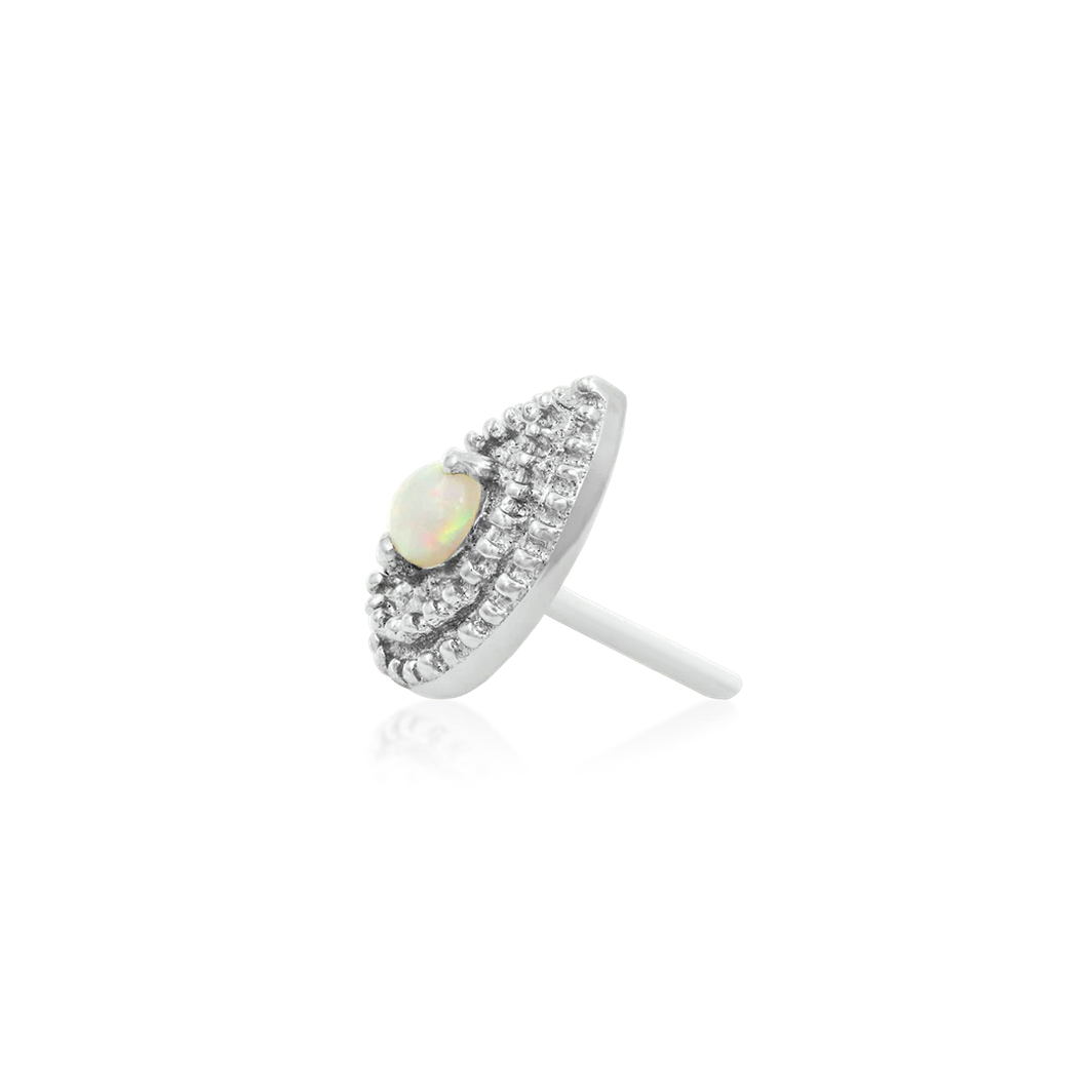 Pear Double Millgrain with Opal — Junipurr