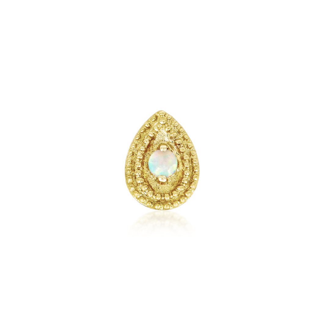 Pear Double Millgrain with Opal — Junipurr