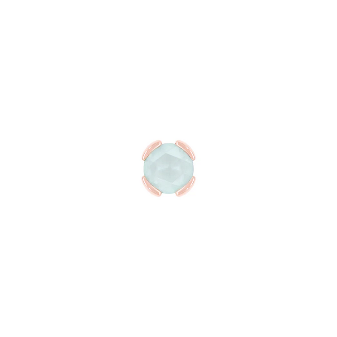 Peekaboo with Sandblasted Aquamarine — Buddha