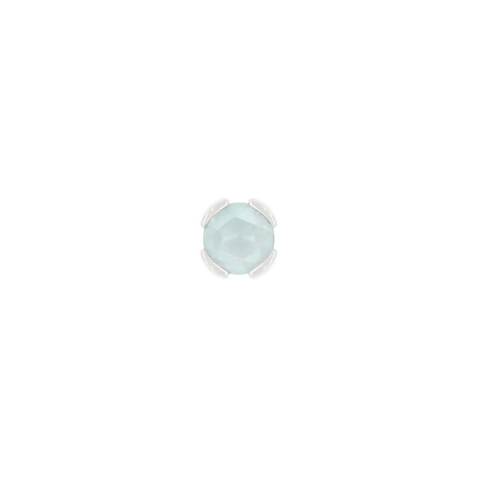 Peekaboo with Sandblasted Aquamarine — Buddha