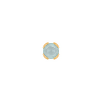 Peekaboo with Sandblasted Aquamarine — Buddha