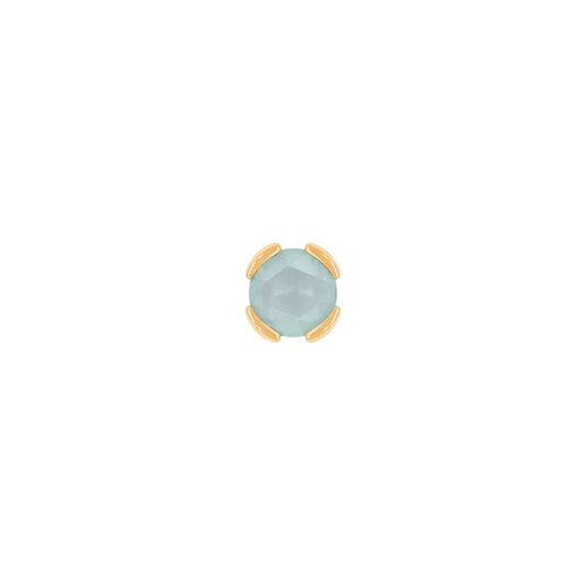 Peekaboo with Sandblasted Aquamarine From Buddha