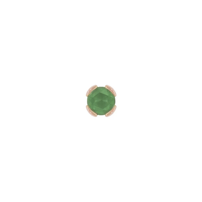 Peekaboo with Sandblasted Green Tourmaline — Buddha