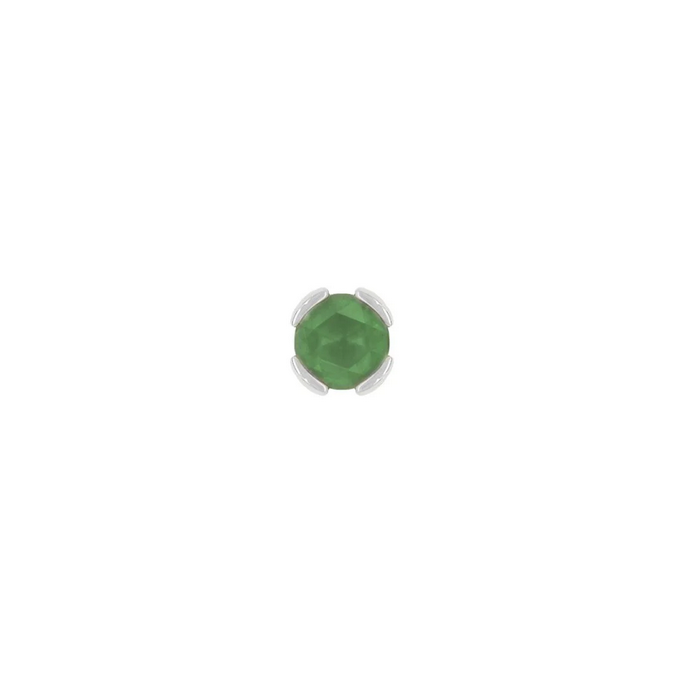Peekaboo with Sandblasted Green Tourmaline — Buddha