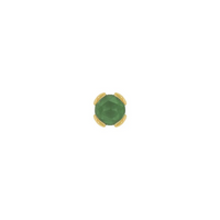 Peekaboo with Sandblasted Green Tourmaline — Buddha