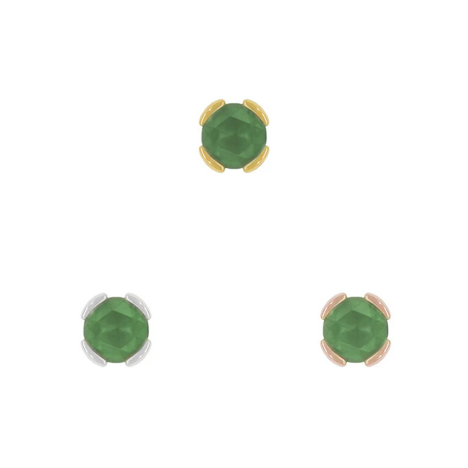 Peekaboo with Sandblasted Green Tourmaline — Buddha