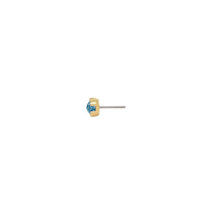 Peekaboo with Sandblasted London Blue Topaz — Buddha