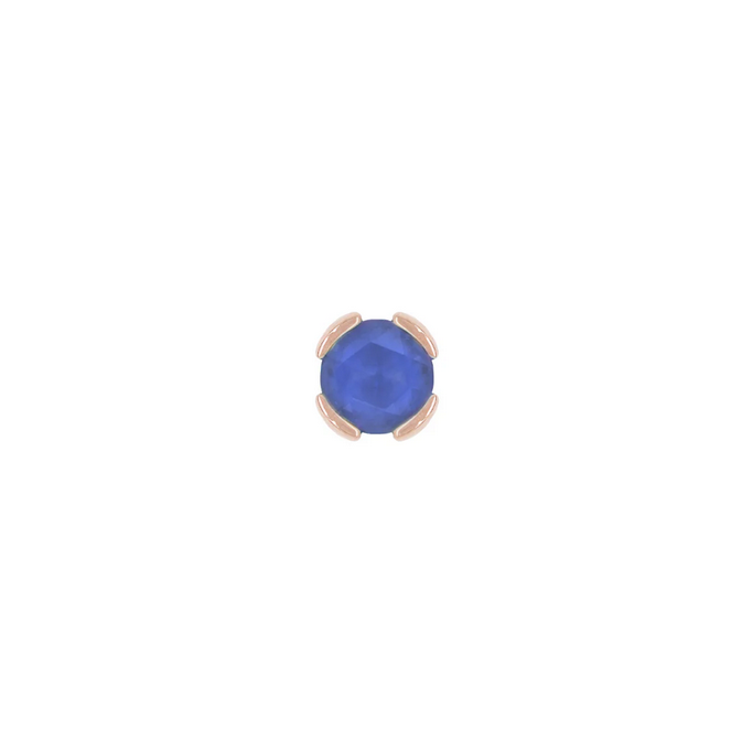 Peekaboo with Sandblasted London Blue Topaz — Buddha