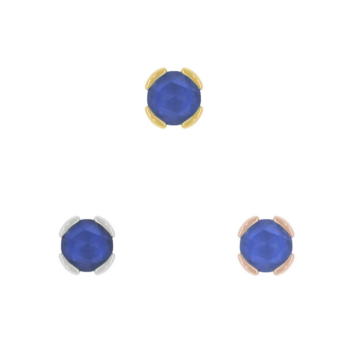 Peekaboo with Sandblasted London Blue Topaz — Buddha