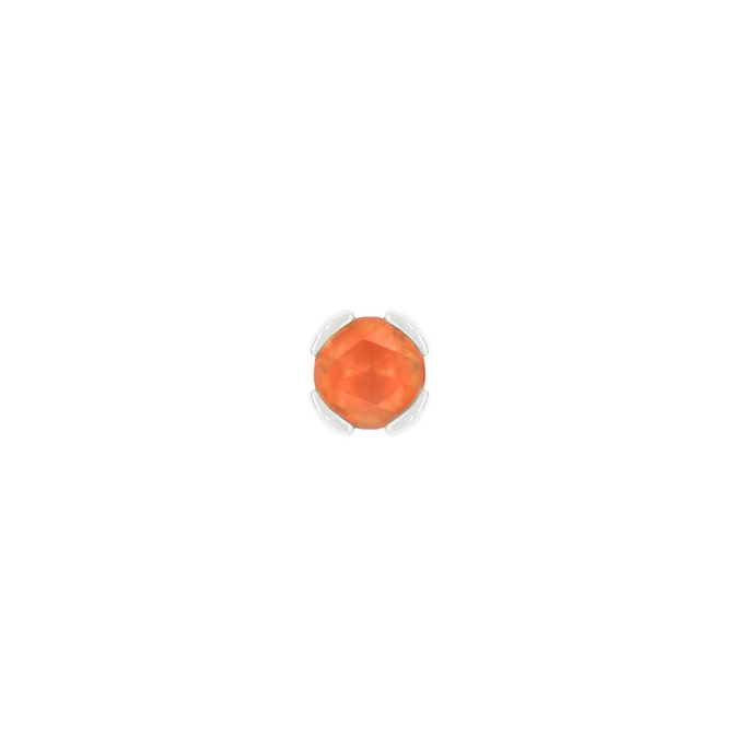 Peekaboo with Sandblasted Orange Garnet — Buddha