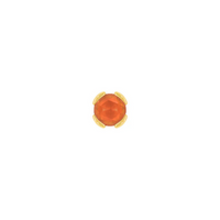 Peekaboo with Sandblasted Orange Garnet — Buddha
