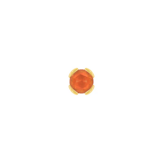 Peekaboo with Sandblasted Orange Garnet From Buddha
