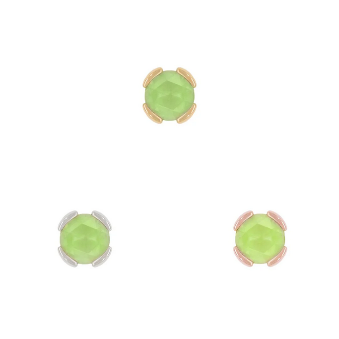 Peekaboo with Sandblasted Peridot — Buddha
