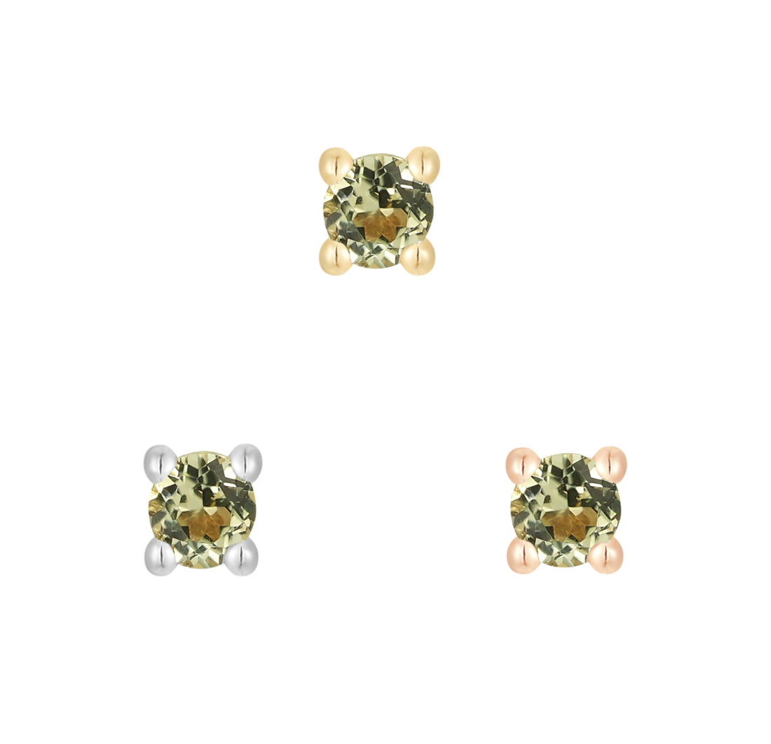 Prong Gem with Peridot - Buddha Jewelry