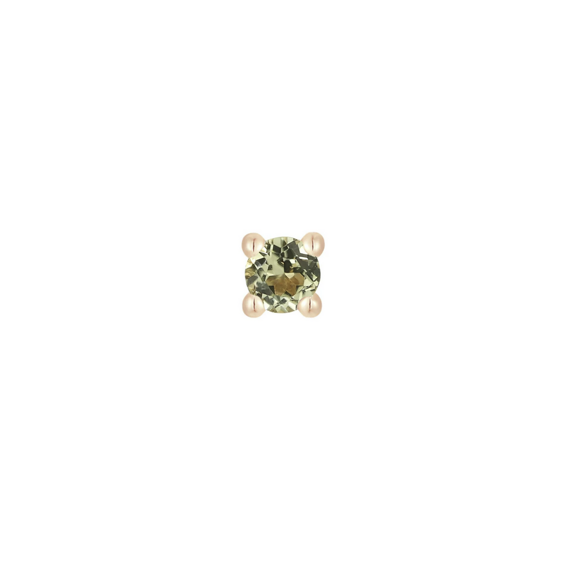 Prong Set Gem with Peridot — Buddha