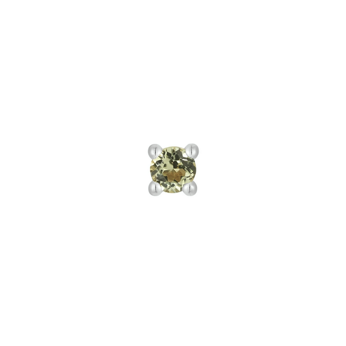 Prong Set Gem with Peridot — Buddha