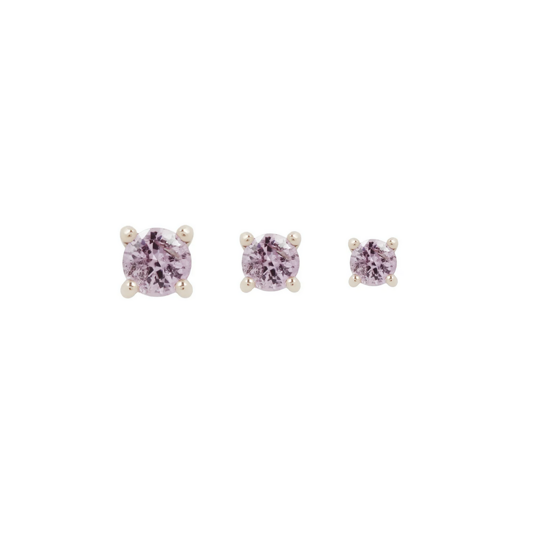 Prong Set Gem with Pink Sapphire — Buddha