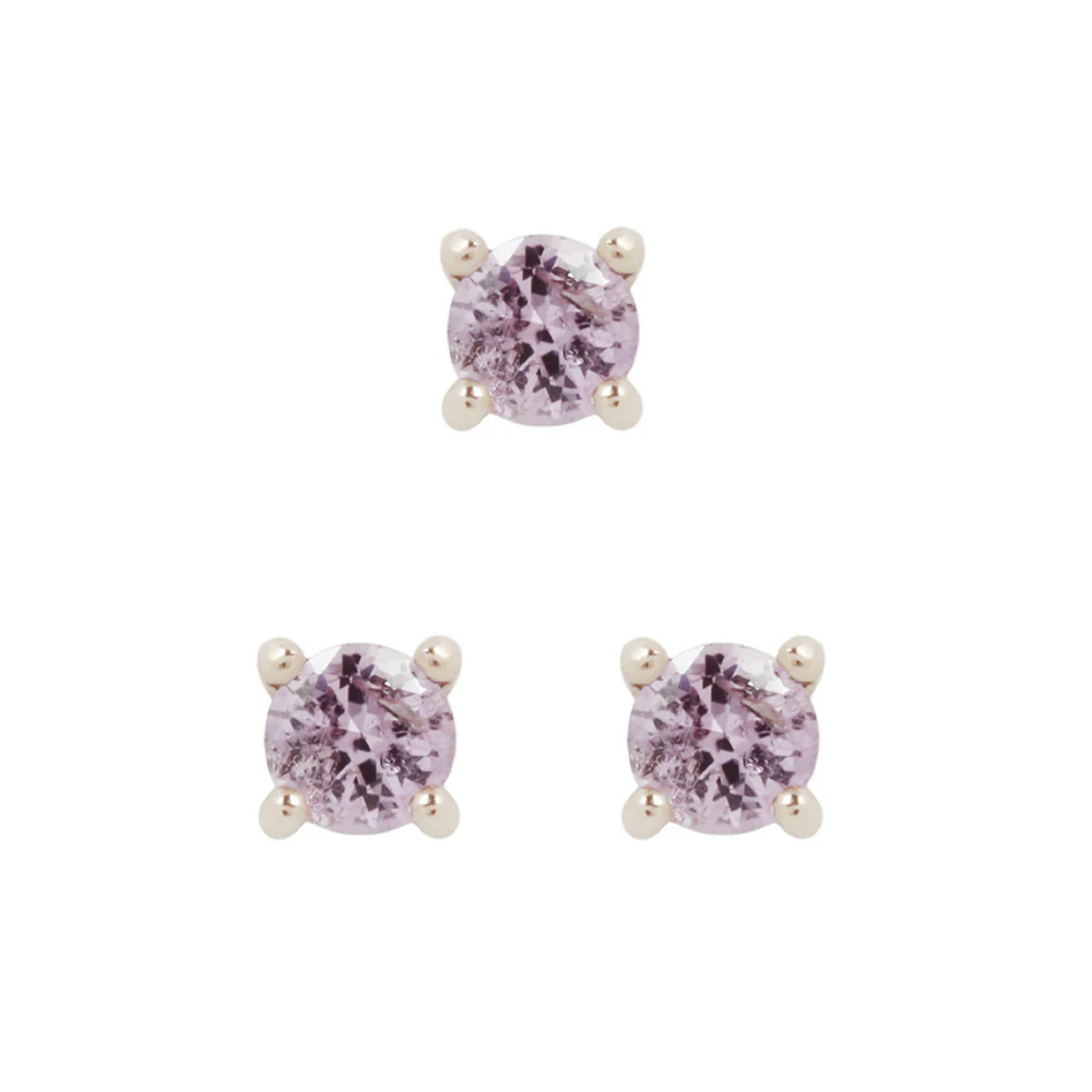Prong Set Gem with Pink Sapphire From Buddha