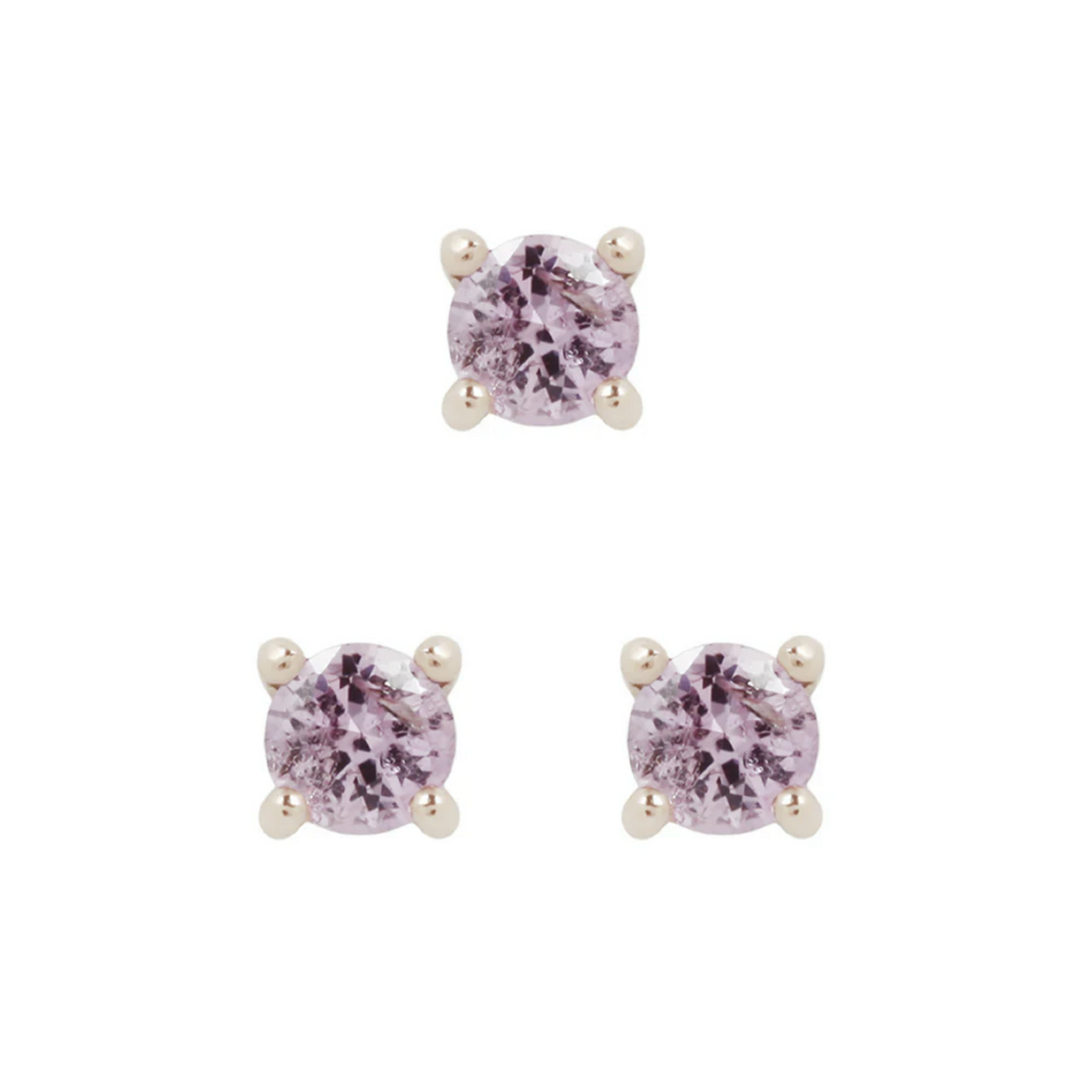 Prong Set Gem with Pink Sapphire — Buddha