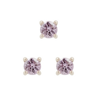 Prong Set Gem with Pink Sapphire — Buddha