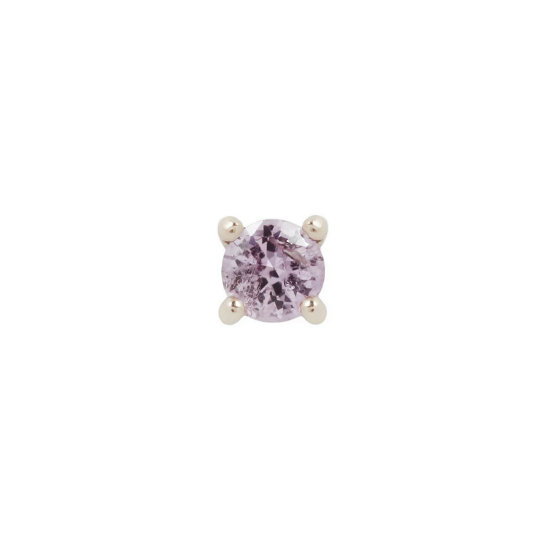 Prong Set Gem with Pink Sapphire — Buddha