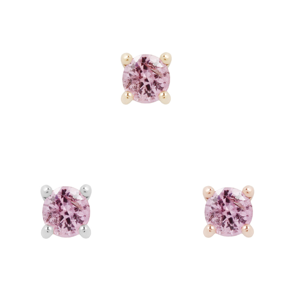 Prong Gem with Pink Sapphire - Buddha Jewelry