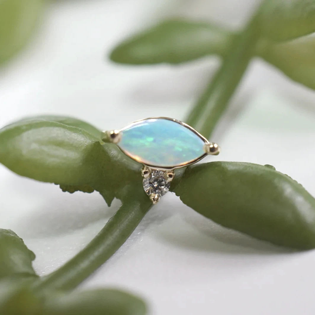 Pippa Diamond with Marquise Opal Cabochon from Modern Mood