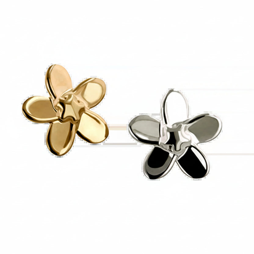 Gold Plumeria End from Anatometal