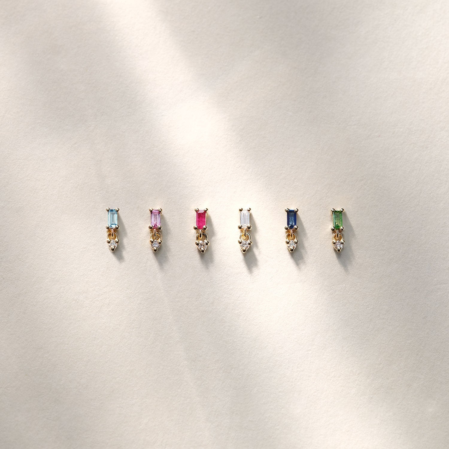 Poppy - Baguette Gemstone